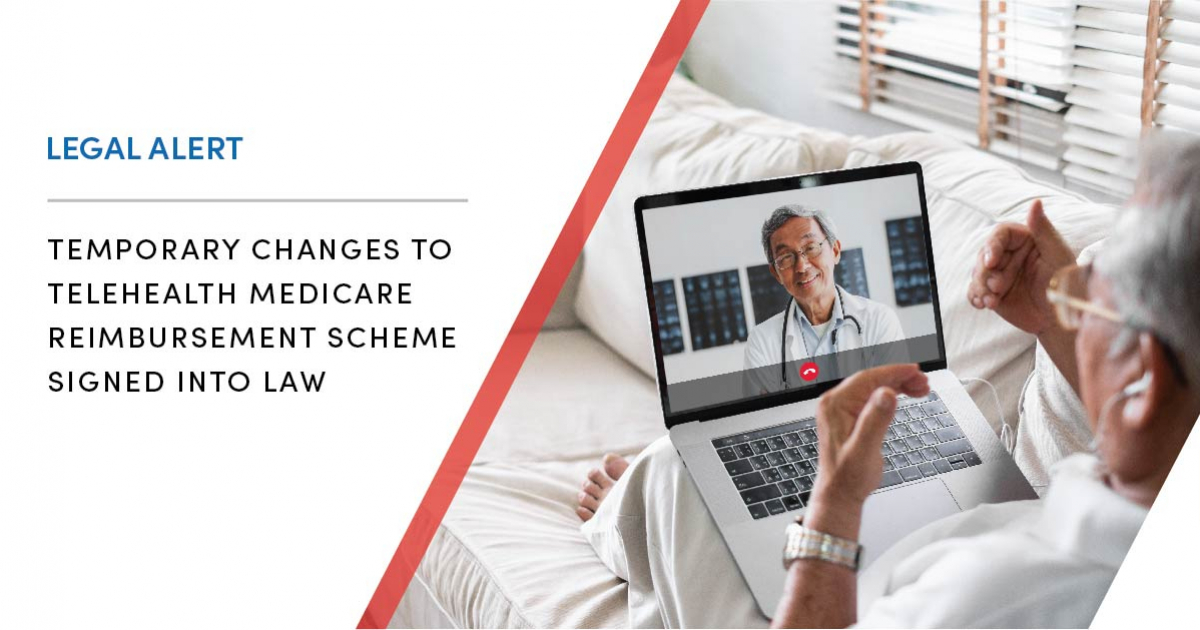 Temporary Changes to Telehealth Medicare Reimbursement Signed Into Law