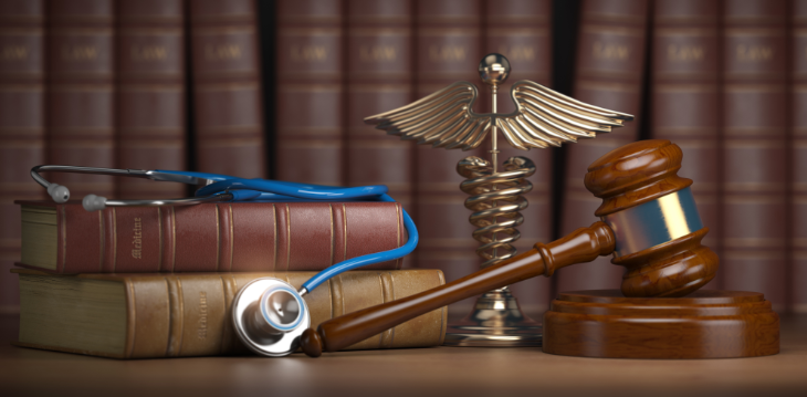Gavel and stethoscope 