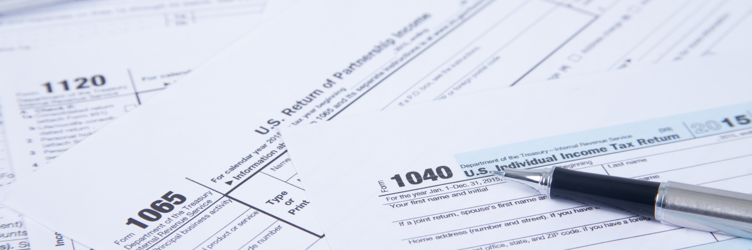 U.S. individual income tax return papers