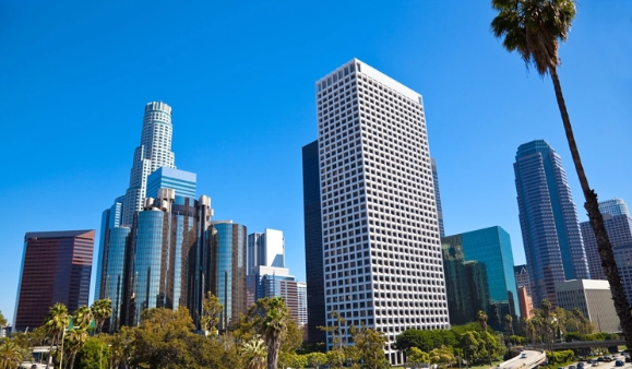 LA city view