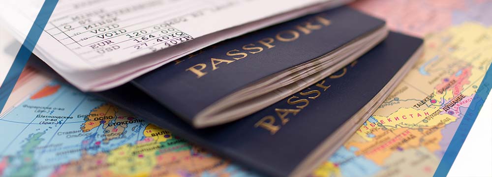 Traveling documents on map