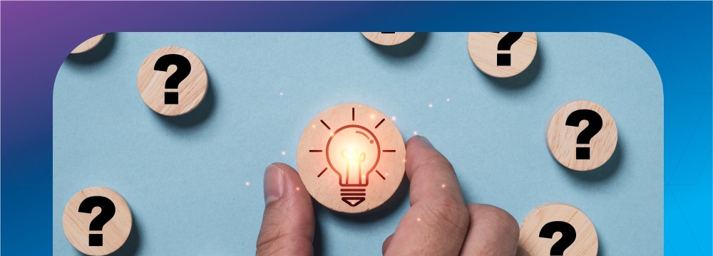 wooden circle with a glowing lightbulb